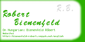 robert bienenfeld business card